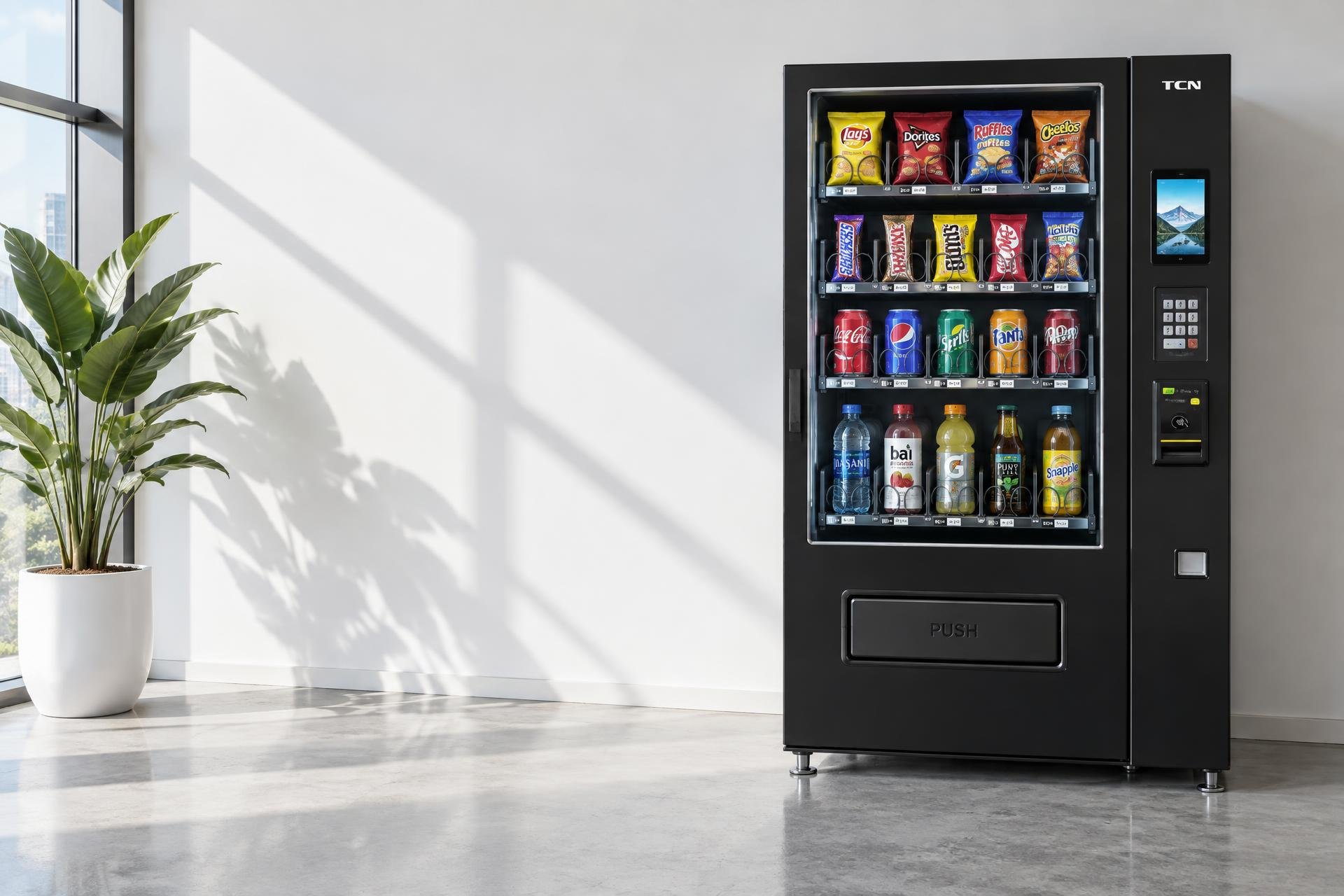 Snack- und Getränkeautomat, illustrative Darstellung